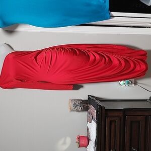 NWOT One shoulder red dress